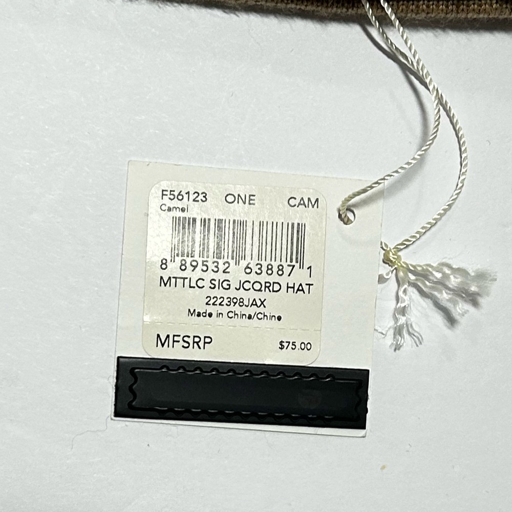 Coach NWT Metallic Brown Signature Beanie‎ - Picture 5 of 5